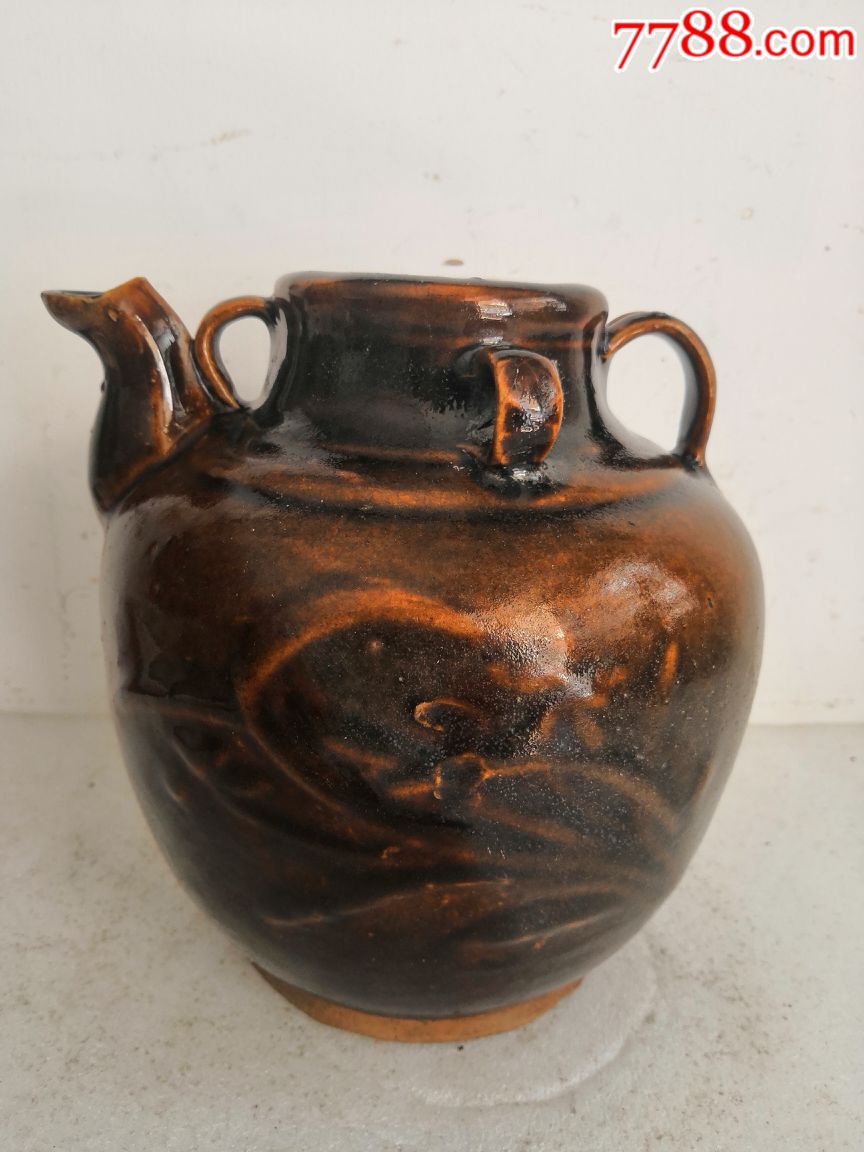 解放初梅兰酱紫四系壶