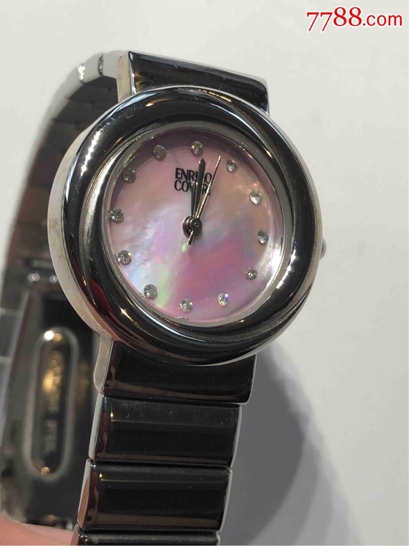 意大利enricocoveri石英女表表盘26mm厚6.5mm彩贝表盘镶钻表