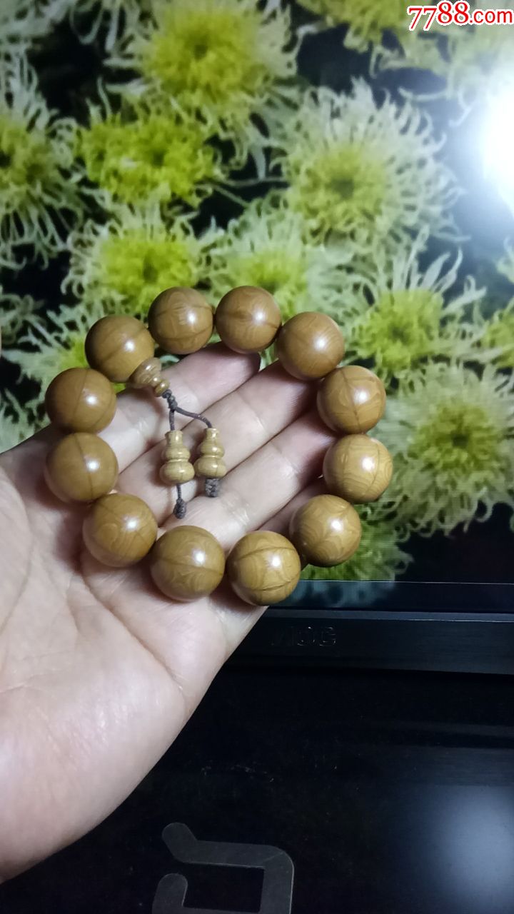 降龙木配弟子葫芦手串20mm12棵珠～问佛结缘21