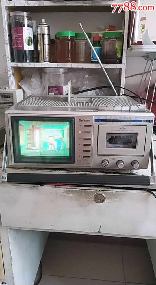 进口五寸彩色电视三用机