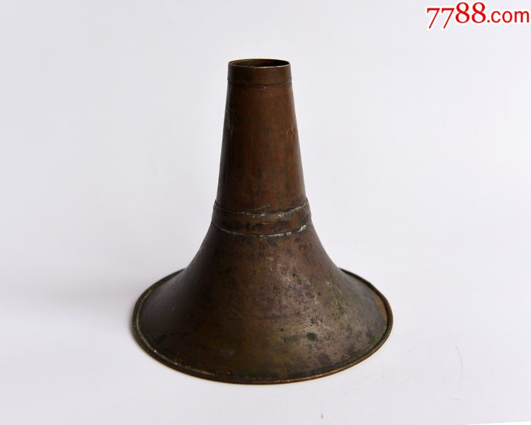 民国黄铜唢呐碗古董老唢呐纯手工唢呐碗纯铜唢呐配件老乐器