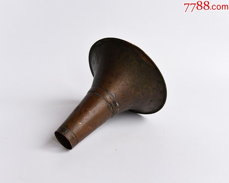 民国黄铜唢呐碗古董老唢呐纯手工唢呐碗纯铜唢呐配件老乐器