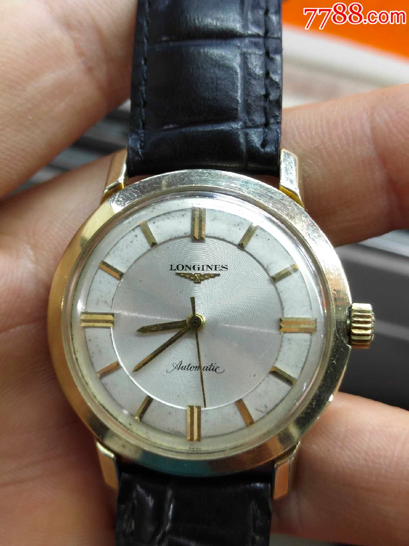 古董14k实金壳浪琴第一款自动表