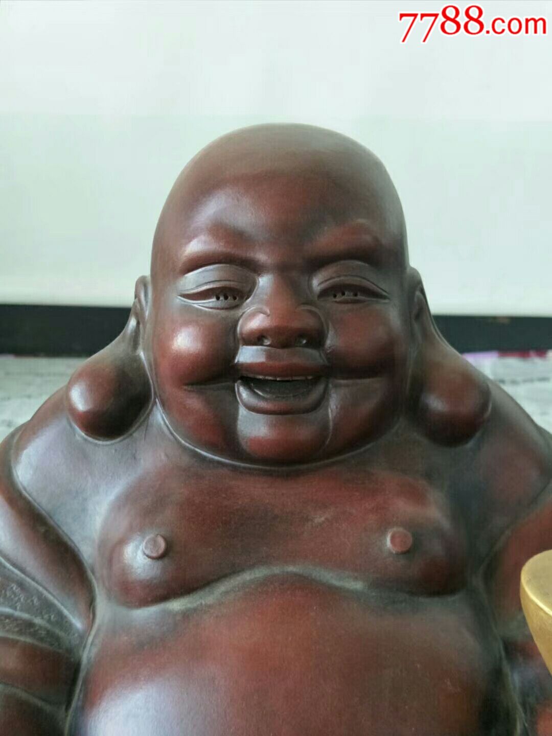 紫砂弥勒佛一尊