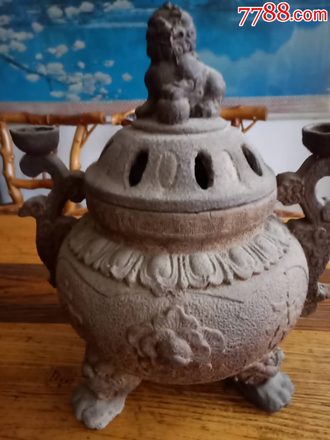 清代铁制寺庙用熏香炉造型精美漂亮工艺精制收藏佳品品像尺寸见图包老