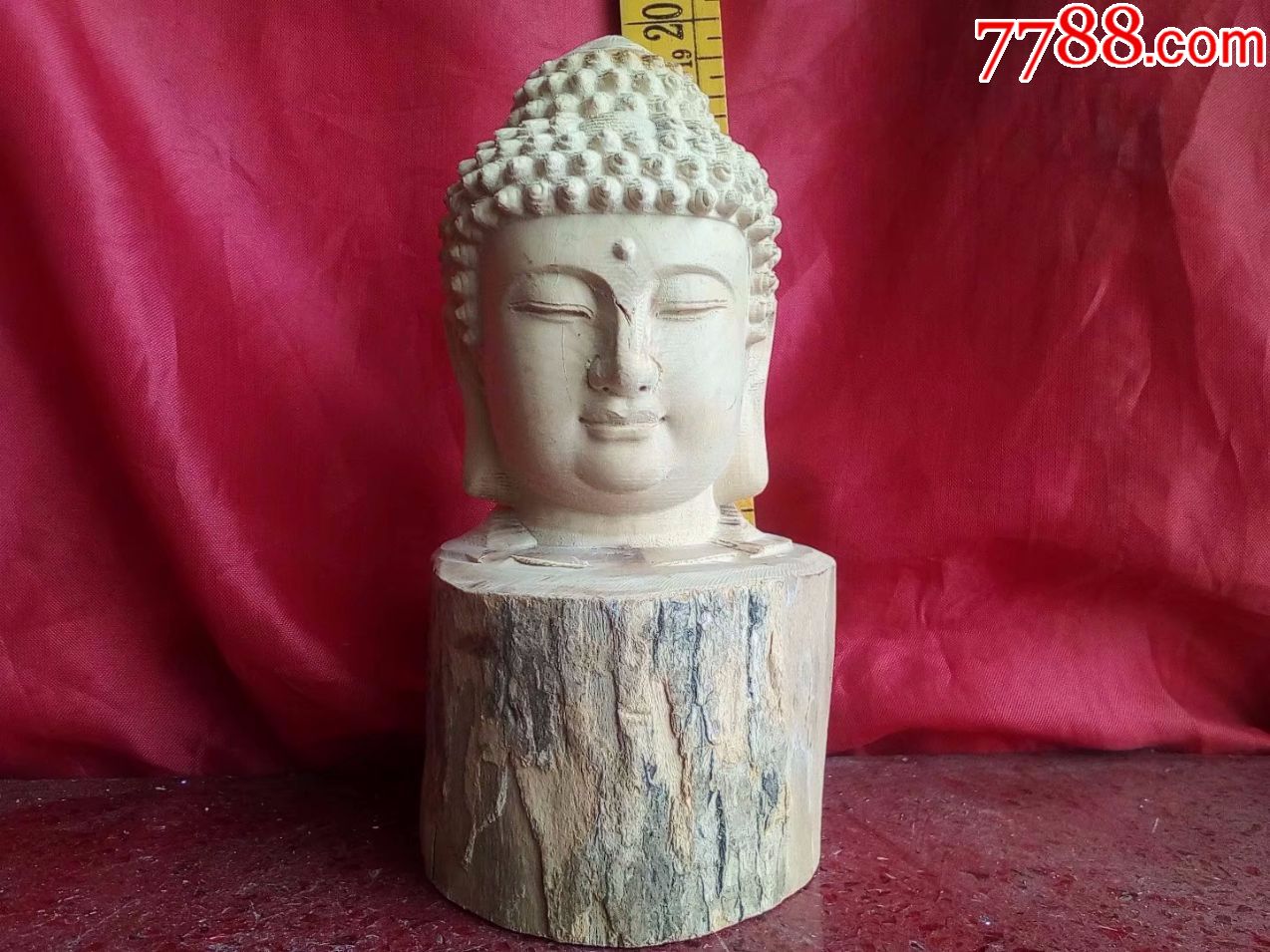 一口价,黄杨木木雕刻人物头像,释迦牟尼佛头像,有人喜欢这感觉