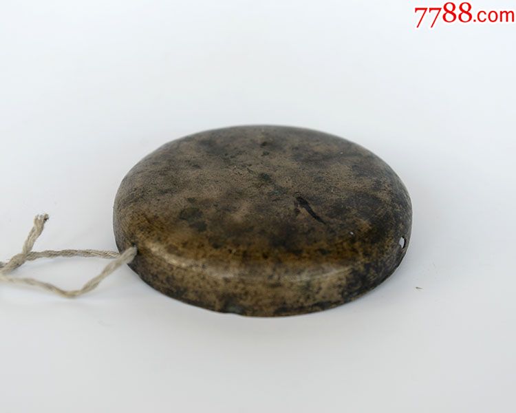 清代白铜云锣小铛锣小锣手锣铜锣古董老铜器老乐器包老保真