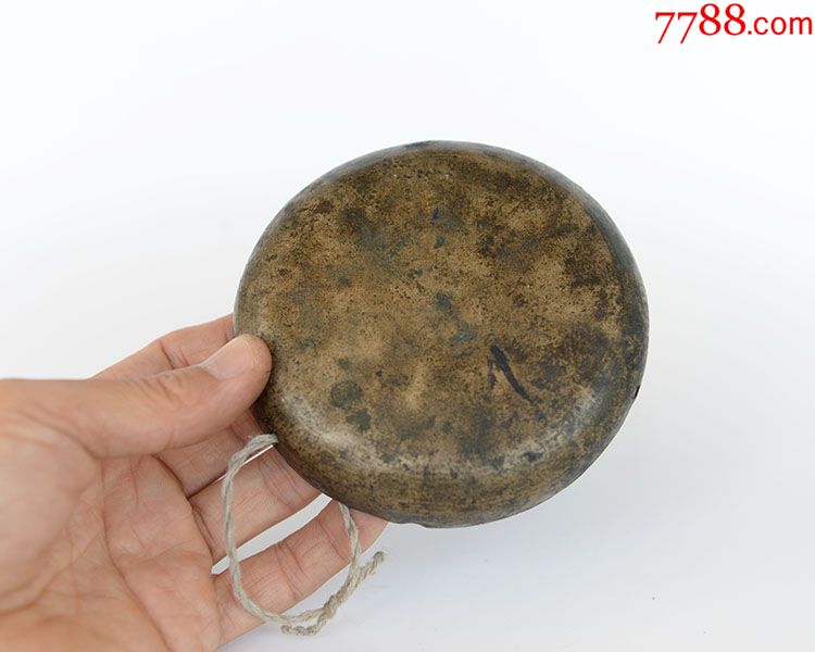 清代白铜云锣小铛锣小锣手锣铜锣古董老铜器老乐器包老保真