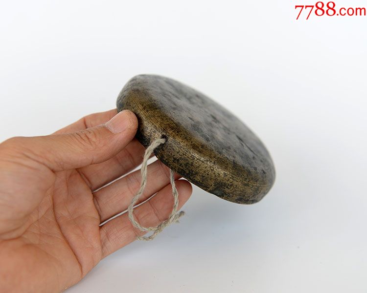 清代白铜云锣小铛锣小锣手锣铜锣古董老铜器老乐器包老保真