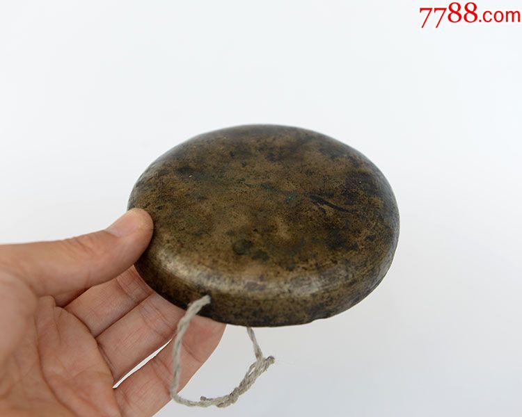 清代白铜云锣小铛锣小锣手锣铜锣古董老铜器老乐器包老保真