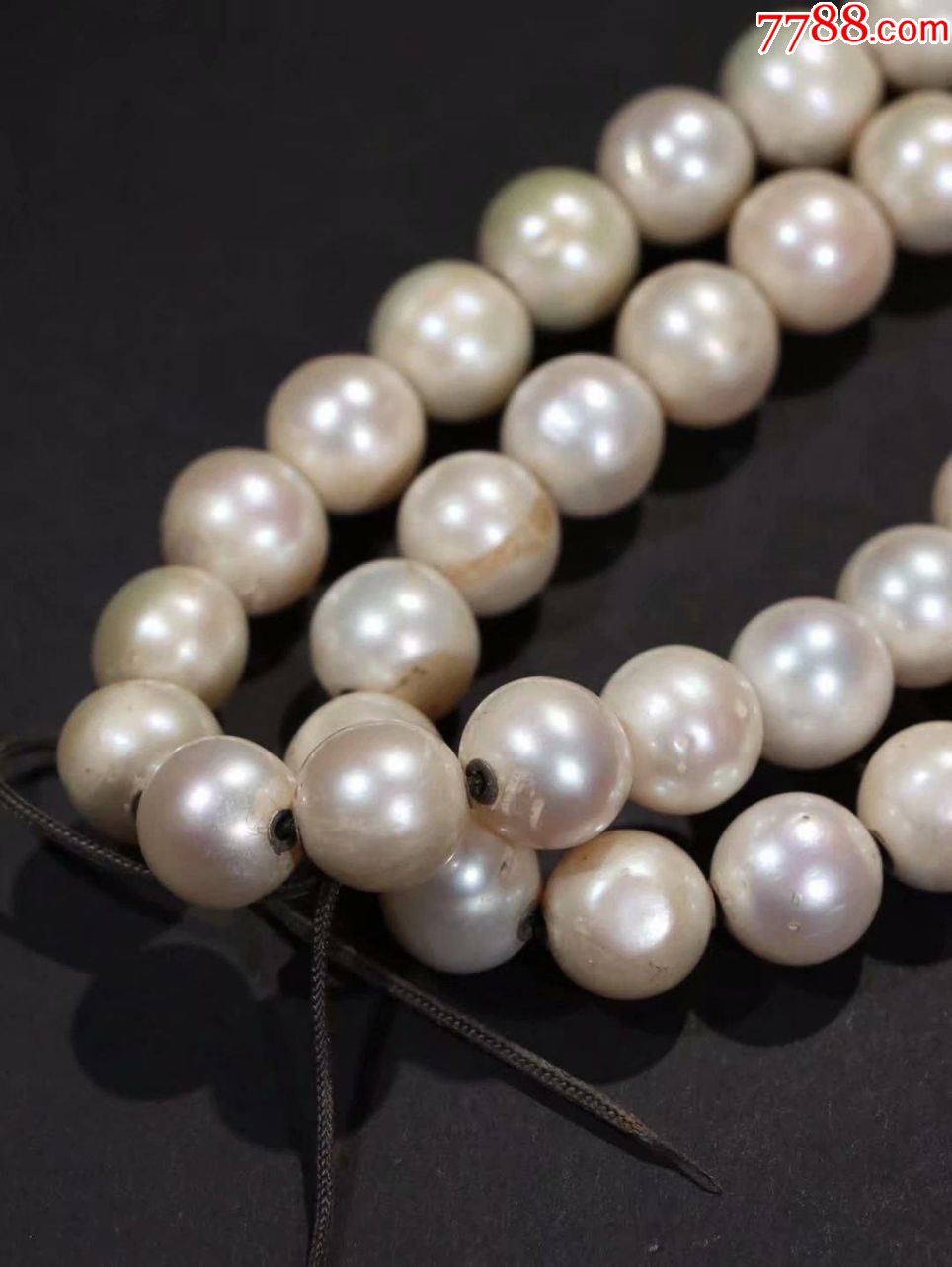 【旧藏老东珠108颗佛珠一串】