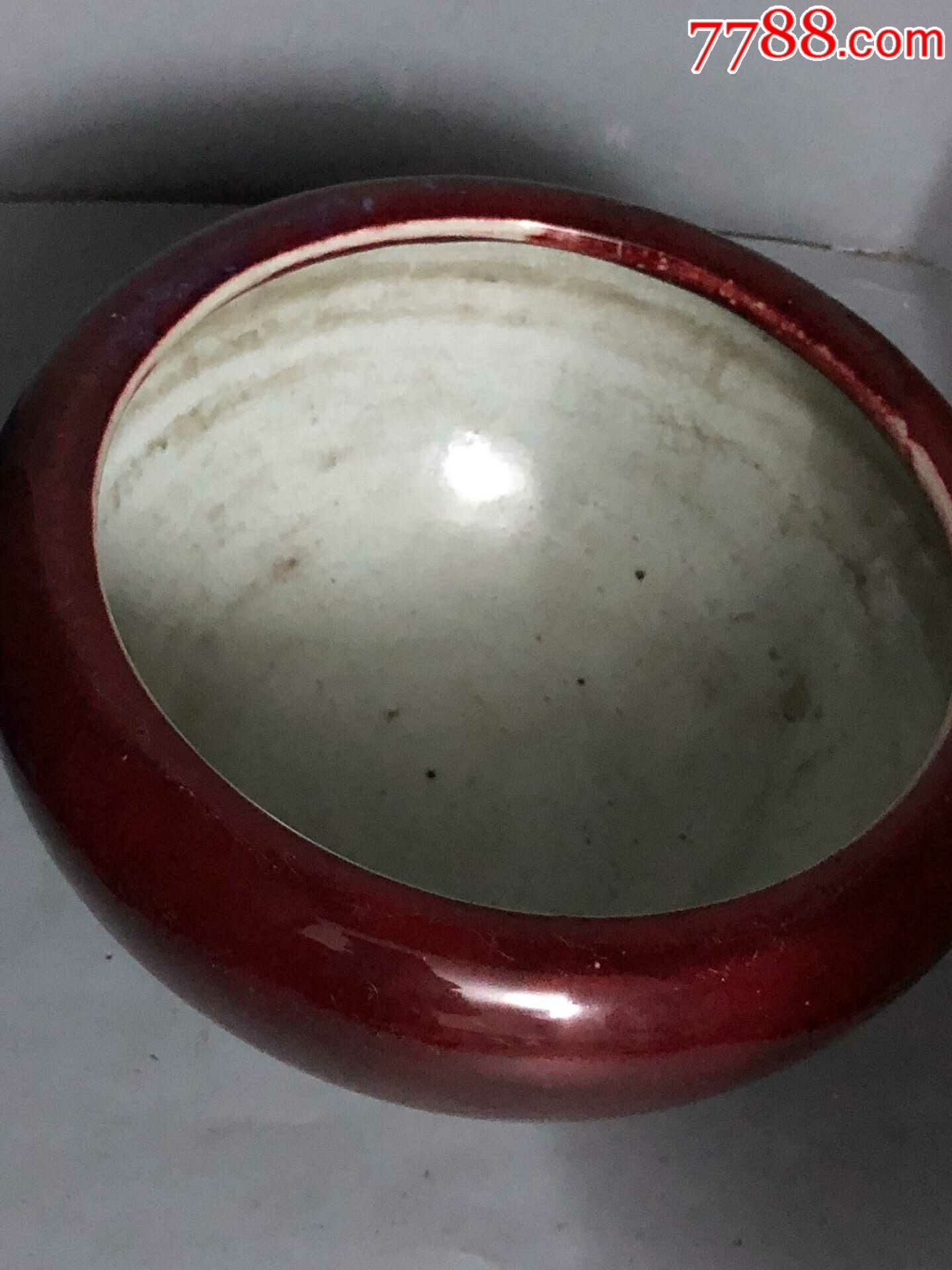 清代霁红釉香炉