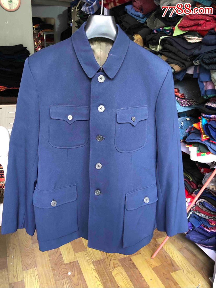 老式纯毛华达呢中山装