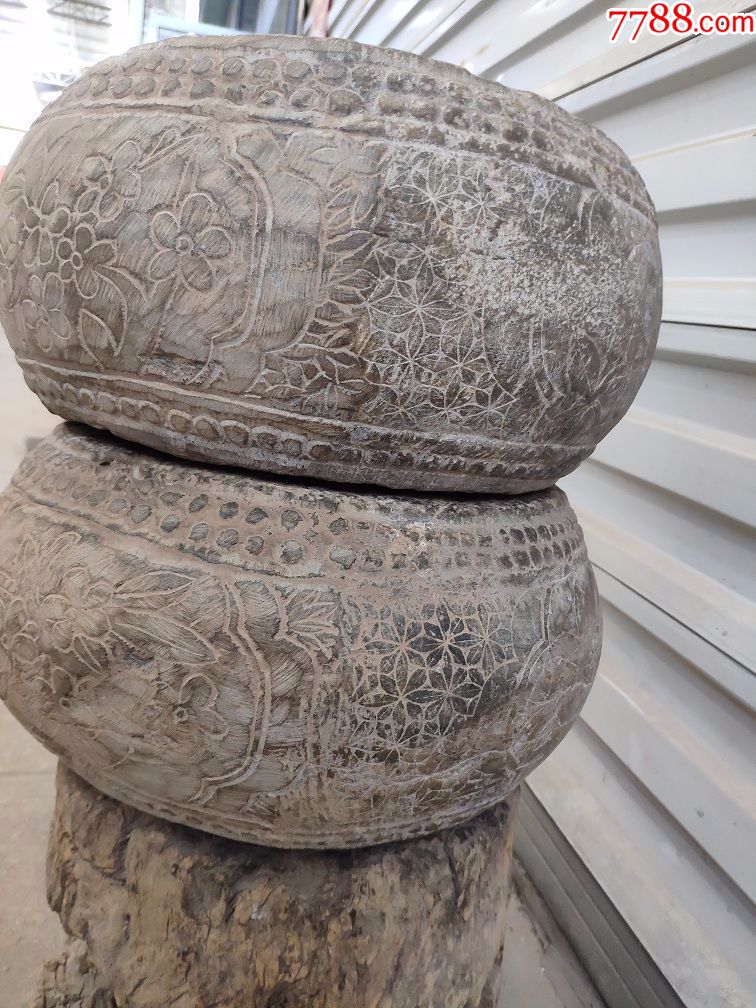 清代青石满工石鼓1503