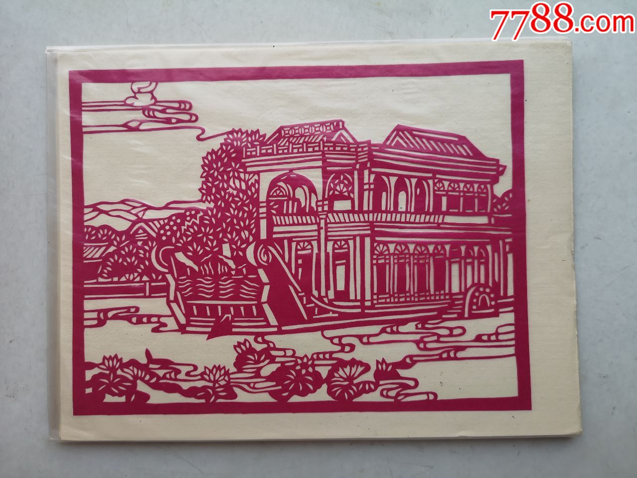 纯手工剪纸——北京颐和园石舫