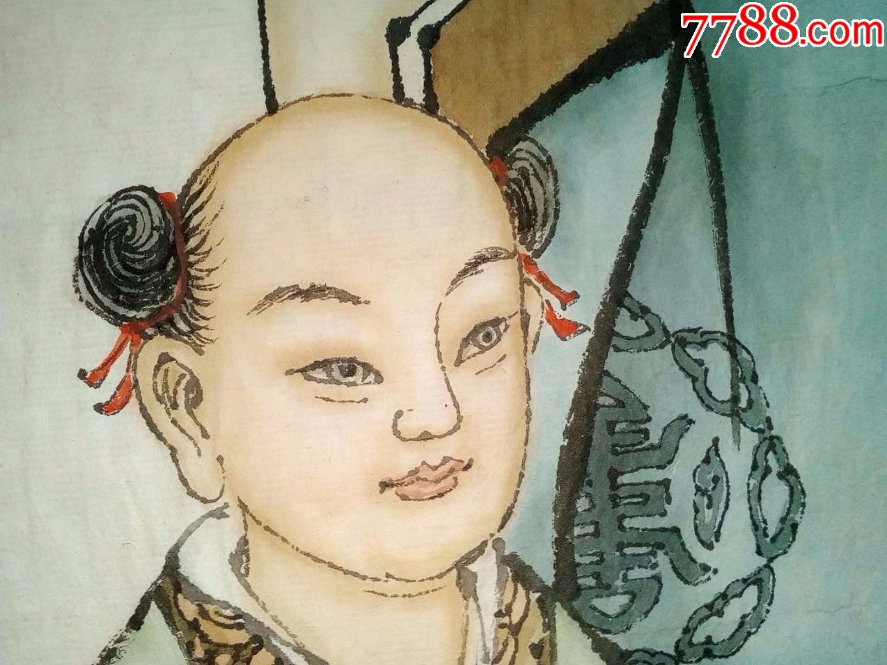特价,保证纯手工绘画精品人物画国画,古代圣哲学家三一教主画像