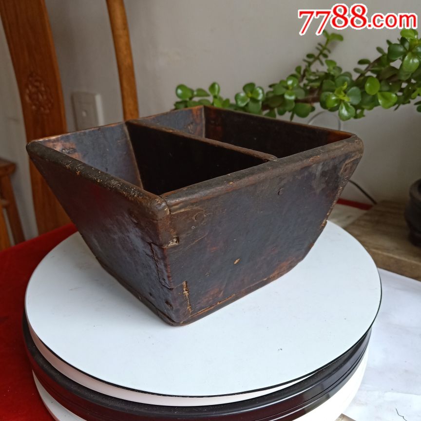 清代杂木升子寓意步步高升品相完整如图包老保真