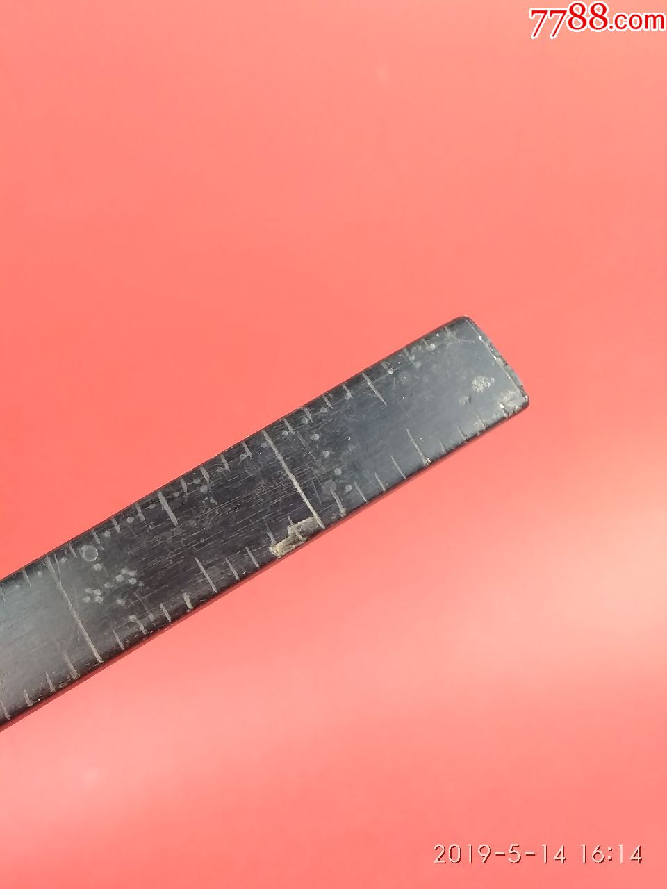 民国乌木尺子,缝纫文化民俗老物件生活必需品