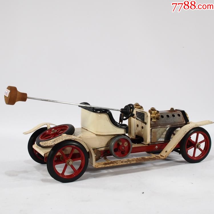 西洋古董英国小型蒸汽机mamod铁皮模型汽车蒸汽机教学模型