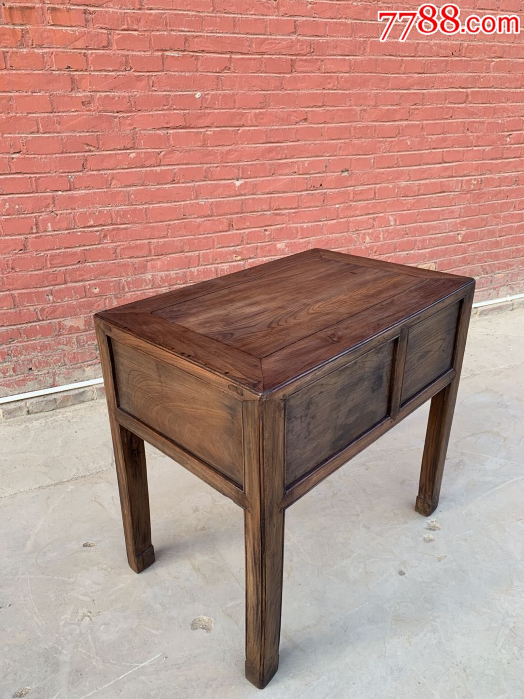 清末民初血榉木苏工学士桌茶桌,独板桌面