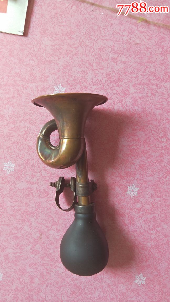 民国自行车铜喇叭个头大