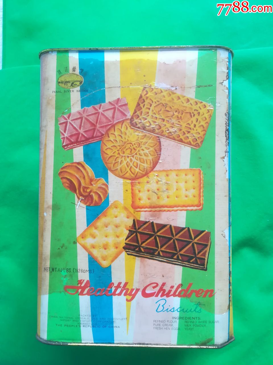 健儿饼干大铁盒