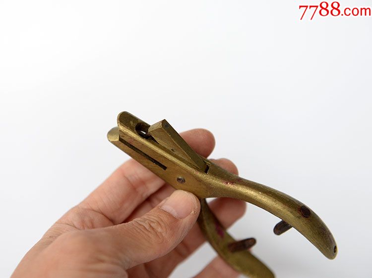 民国火车票钳子纯铜古董老票钳打孔器铜杂件老铜器