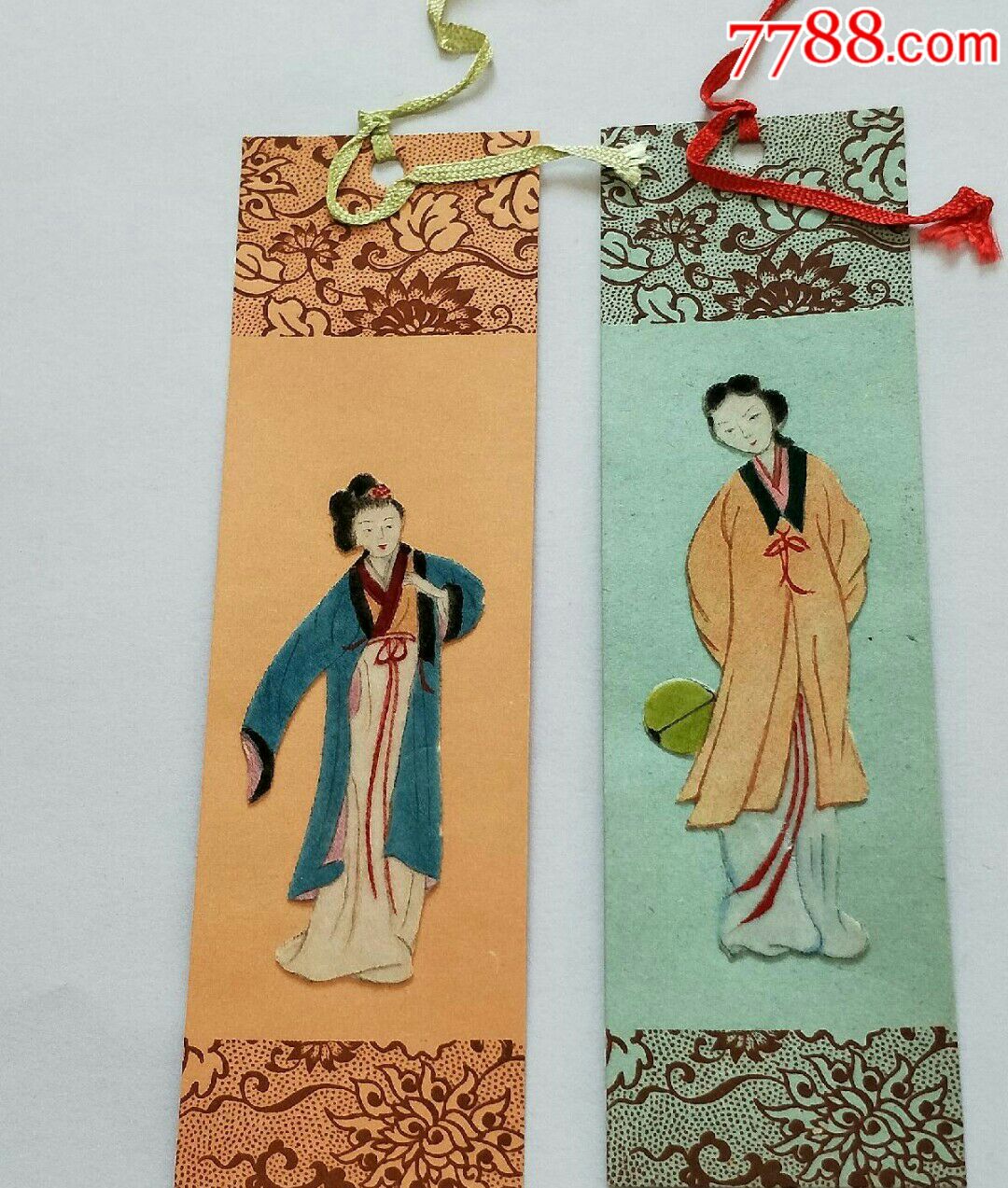 古装美女书签.人物凸起.