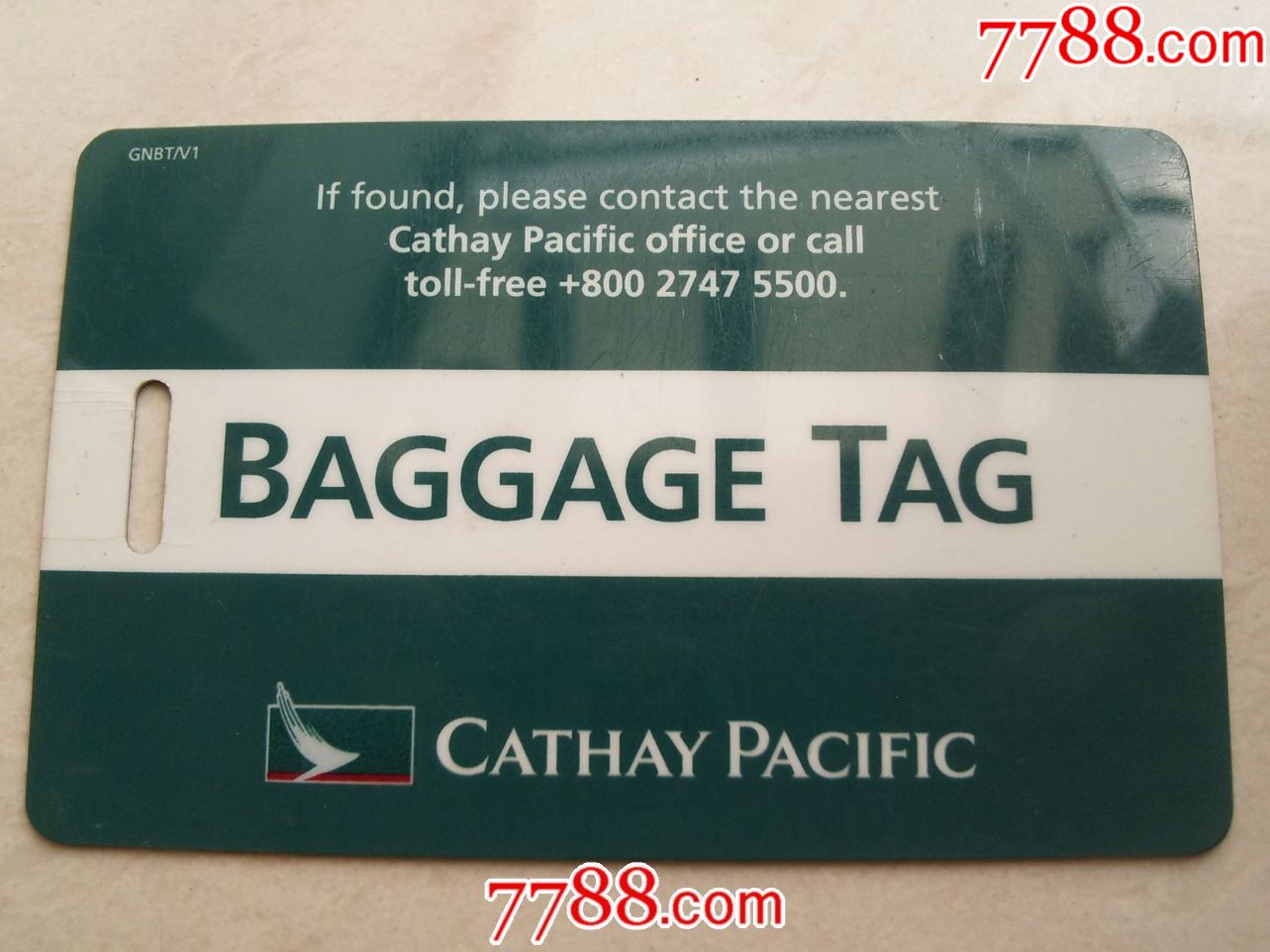 香港国泰航空baggagetag卡