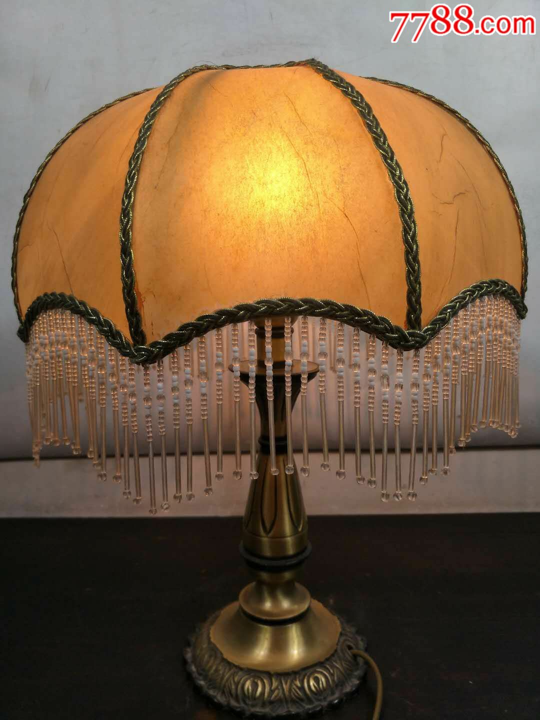 70年代,铜坐,铜台灯