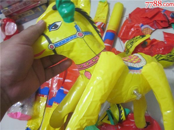 上世纪90年代以后塑料气球充气动物玩具~撒气一组10多只,20