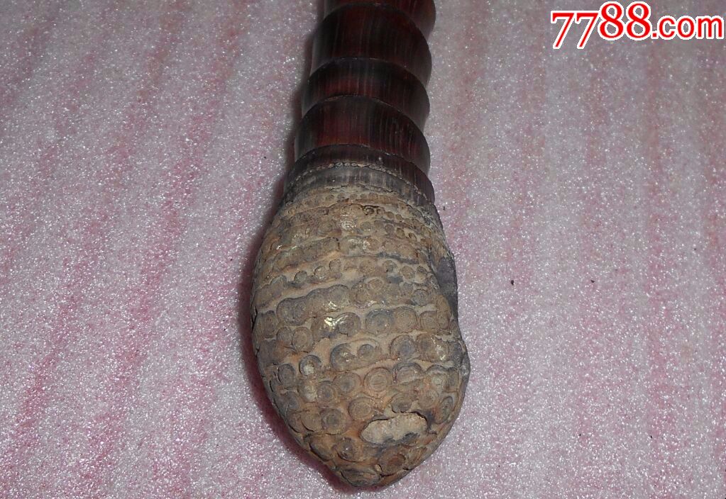 文革左右竹兜制作判官笔烟杆.