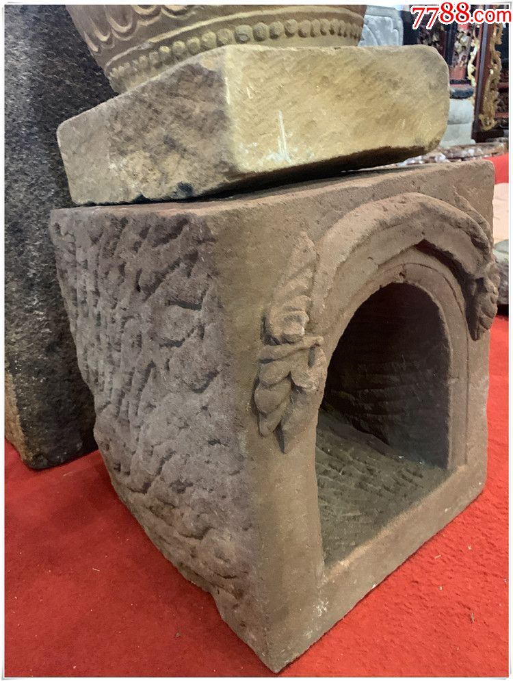 bz2815狗洞清代老石雕石器古建筑房屋装修