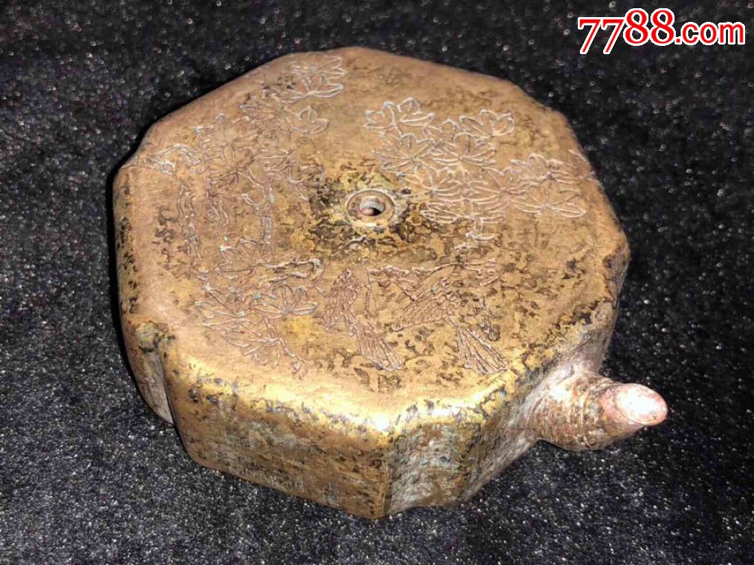 晚清风磨铜喜鹊登梅暖手炉手工雕刻工艺精美大户人家暖手用品非常实用