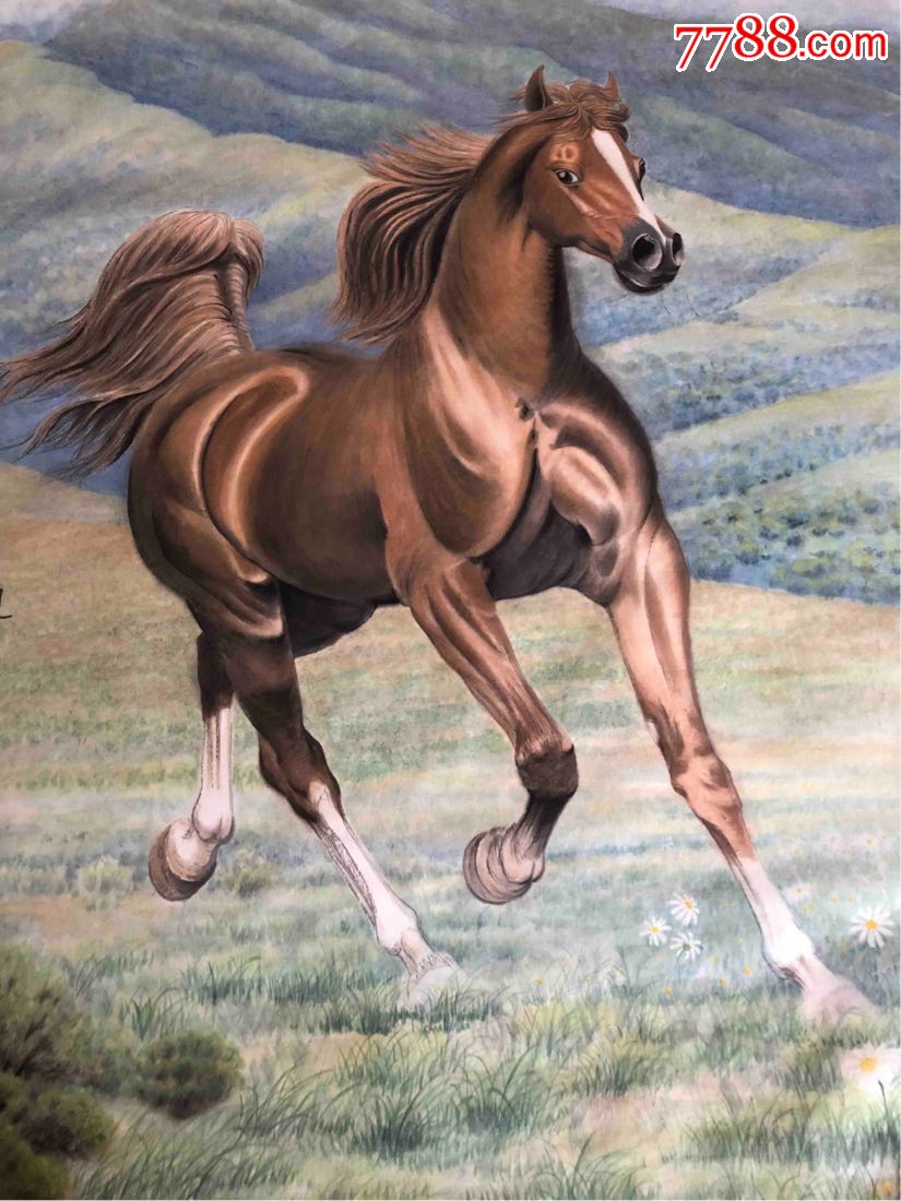 0浏览量:160;中国当代画马名家,徐悲鸿再传弟子王来蓬,现居北京琉璃厂