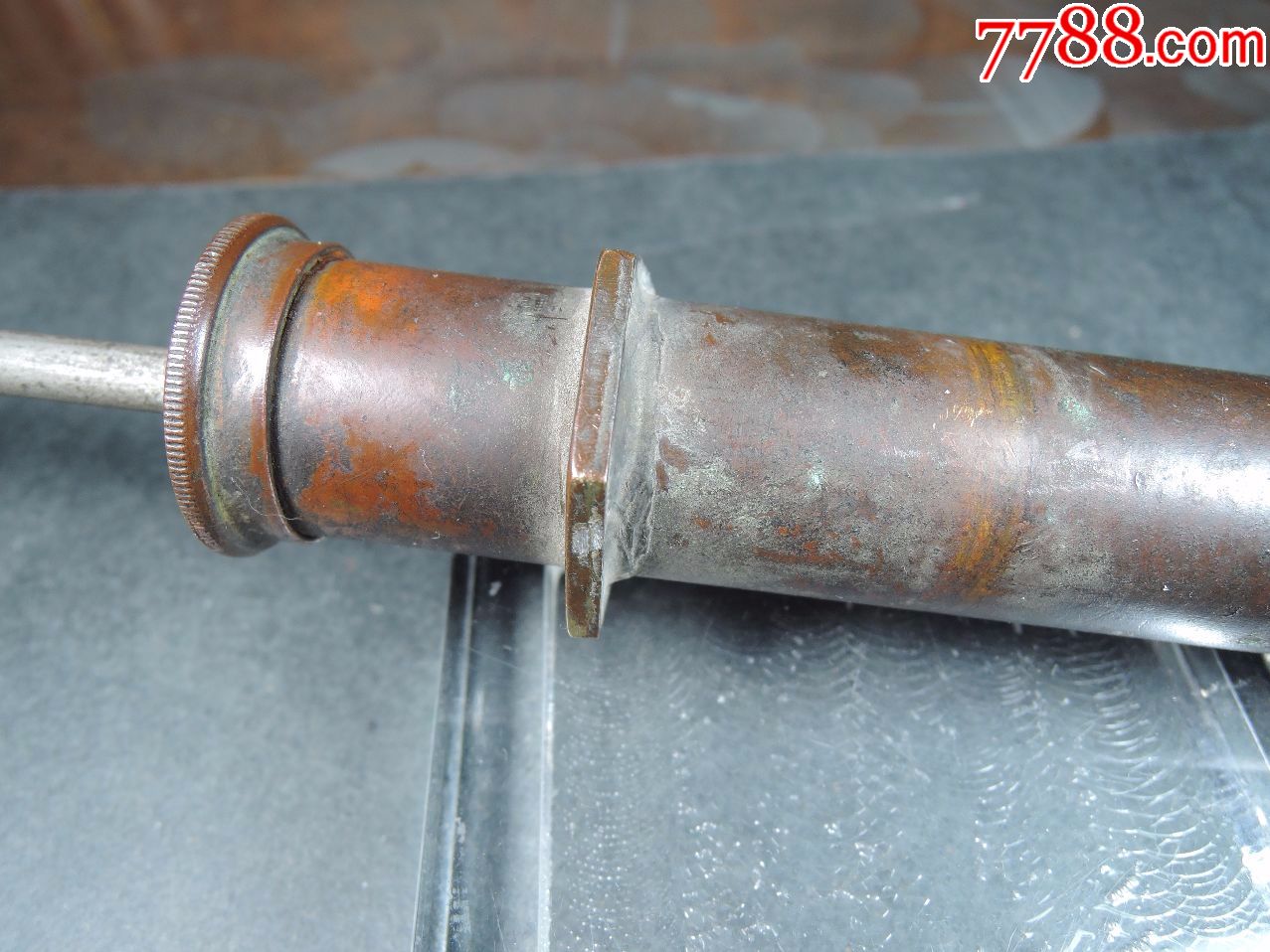 民国㊣进口铜制打气筒稀少