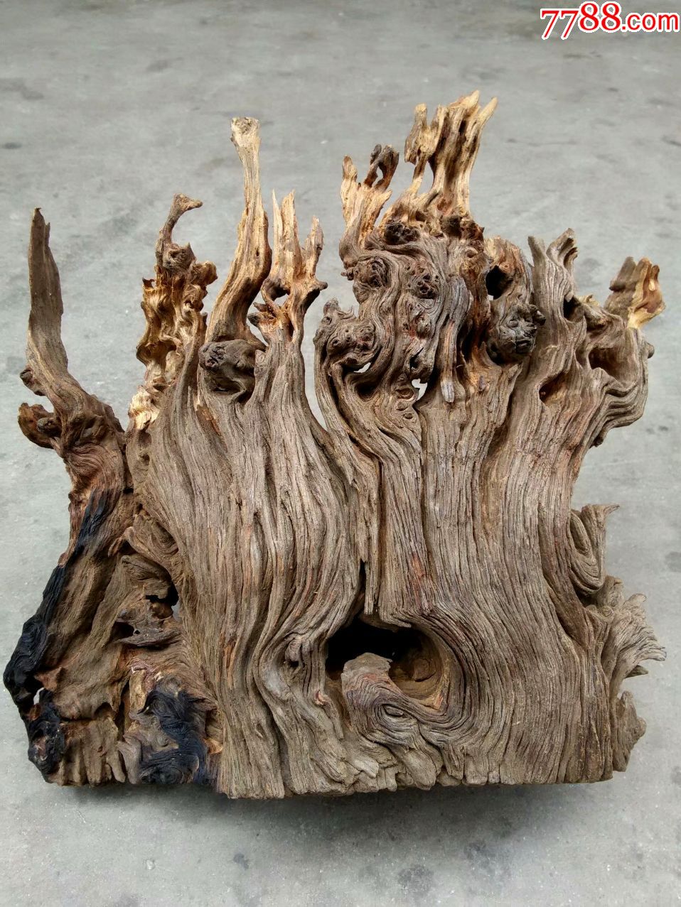 自然形朽木根雕摆件图片