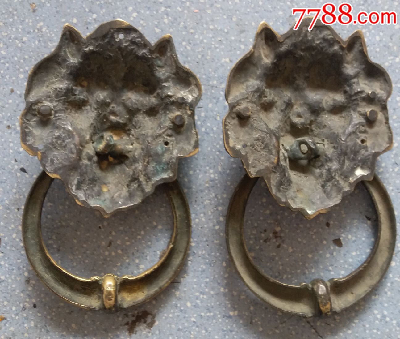 老"铜门环"两对-价格:480.