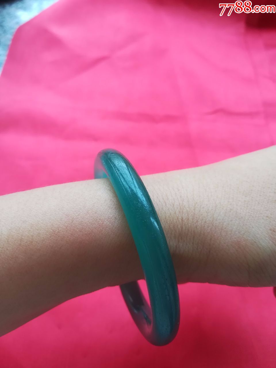 清或民,料器,手镯一个,外直径约7cm-价格:268元-se66639506-手链/手镯