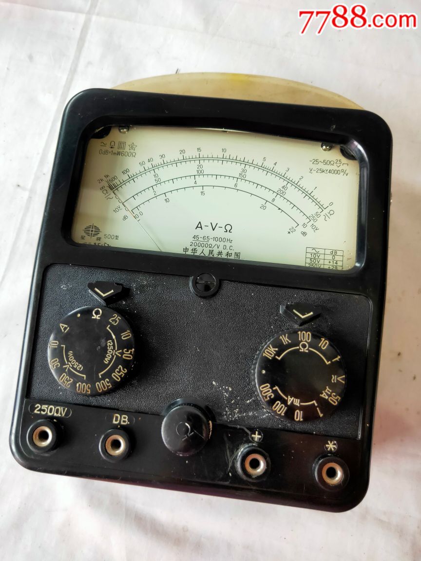 500型万用表星牌500老指针万用表老电表多用表万能表