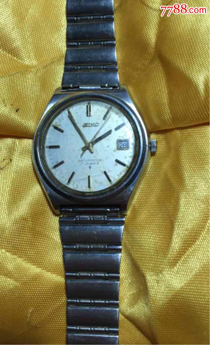 日本精工手表老机械表老手表seiko手表s掉了正常走时正常快速调日期