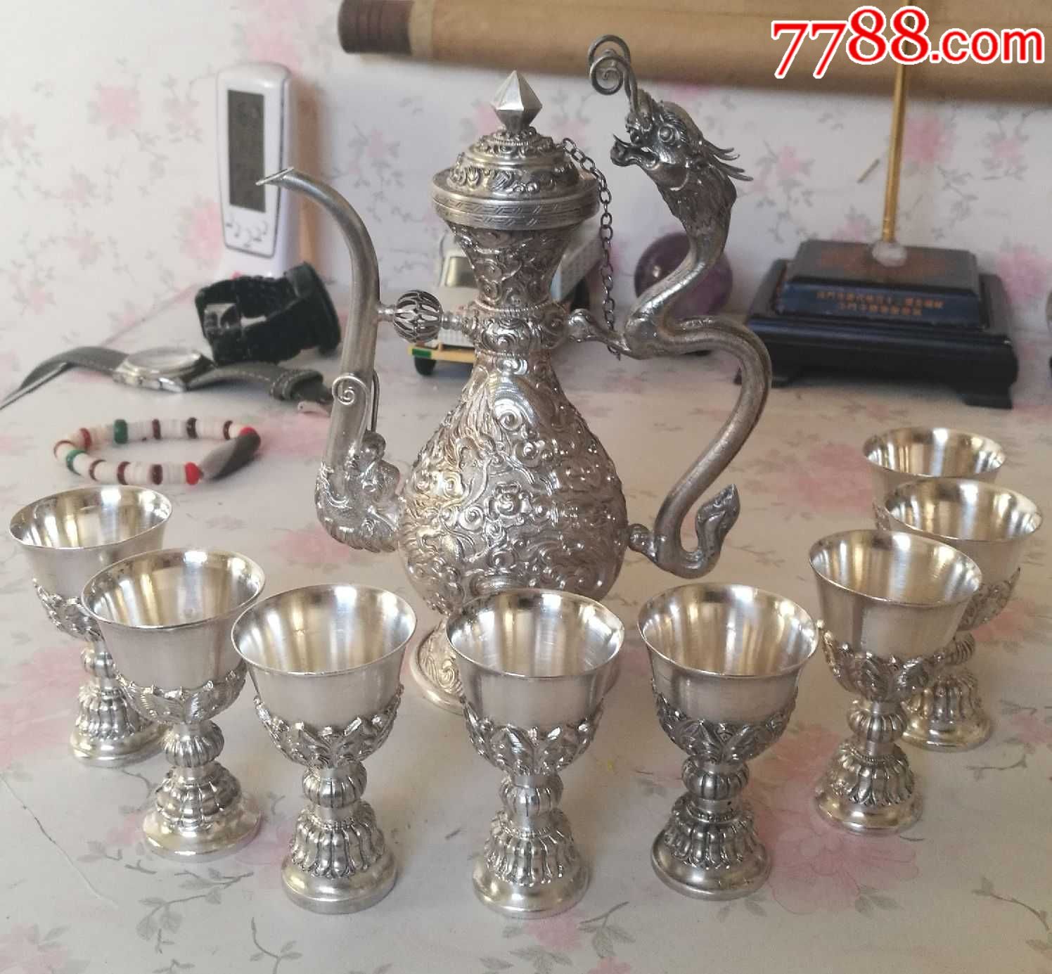 寸发标大师九龙壶酒具