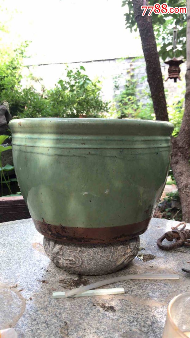 清代宜钧老画缸