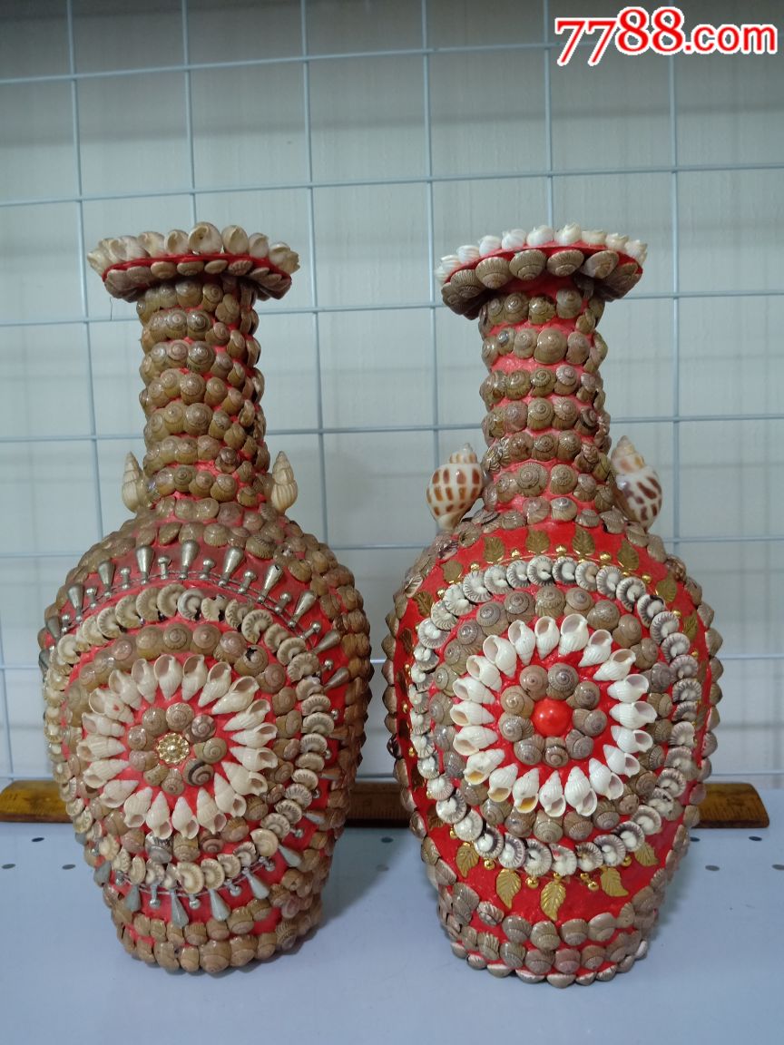 贝壳花瓶