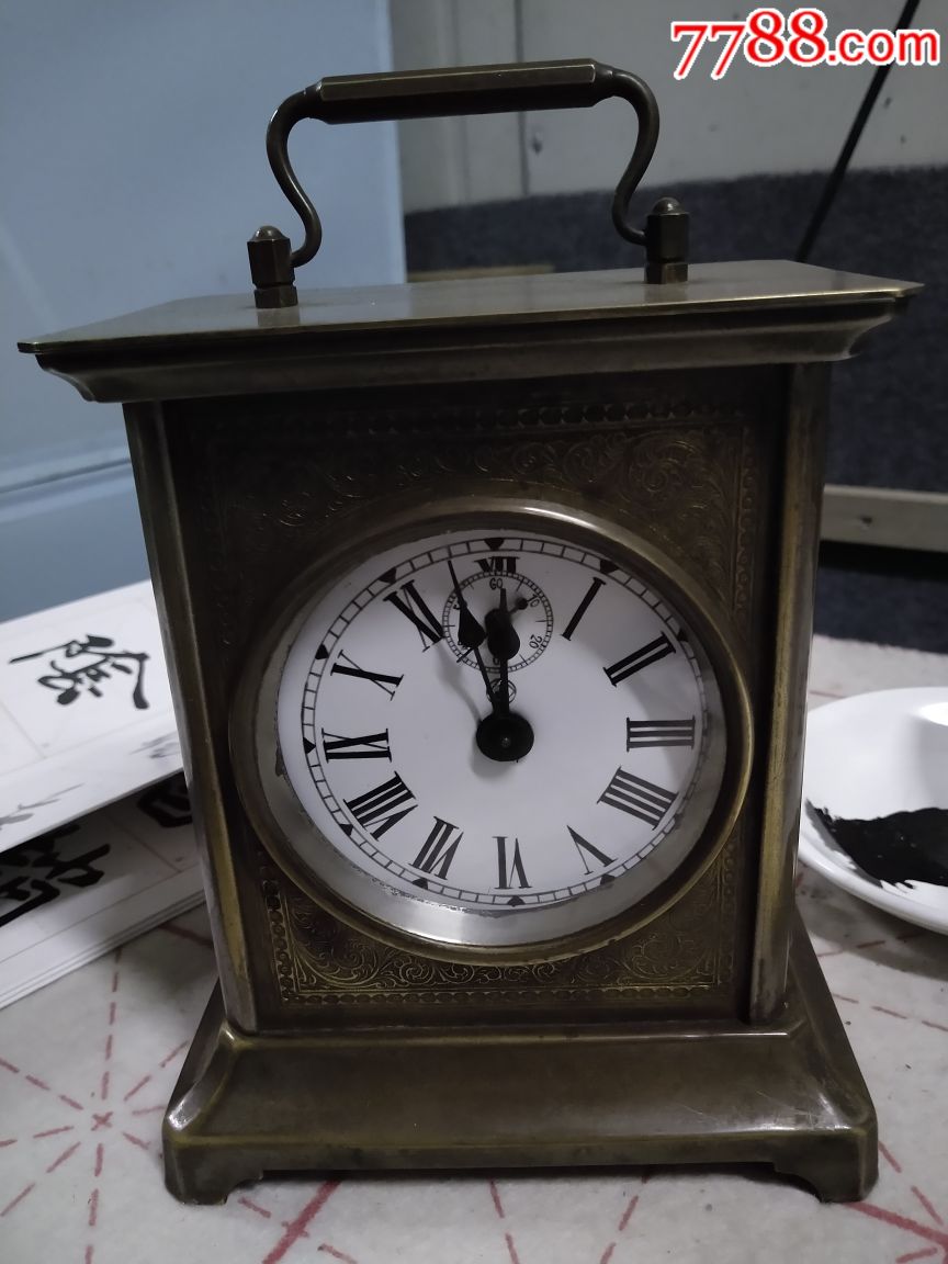 荣汉斯纯铜准点打铃座钟