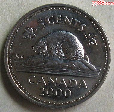 2000年加拿大硬币5分