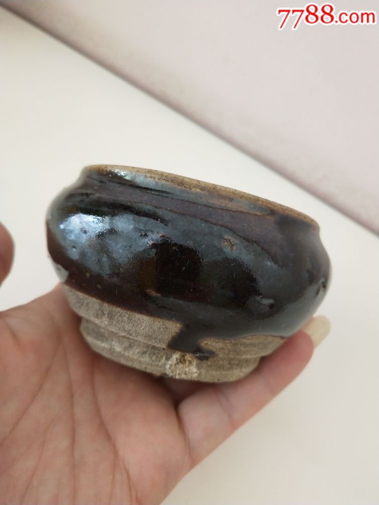 清代黑釉香炉