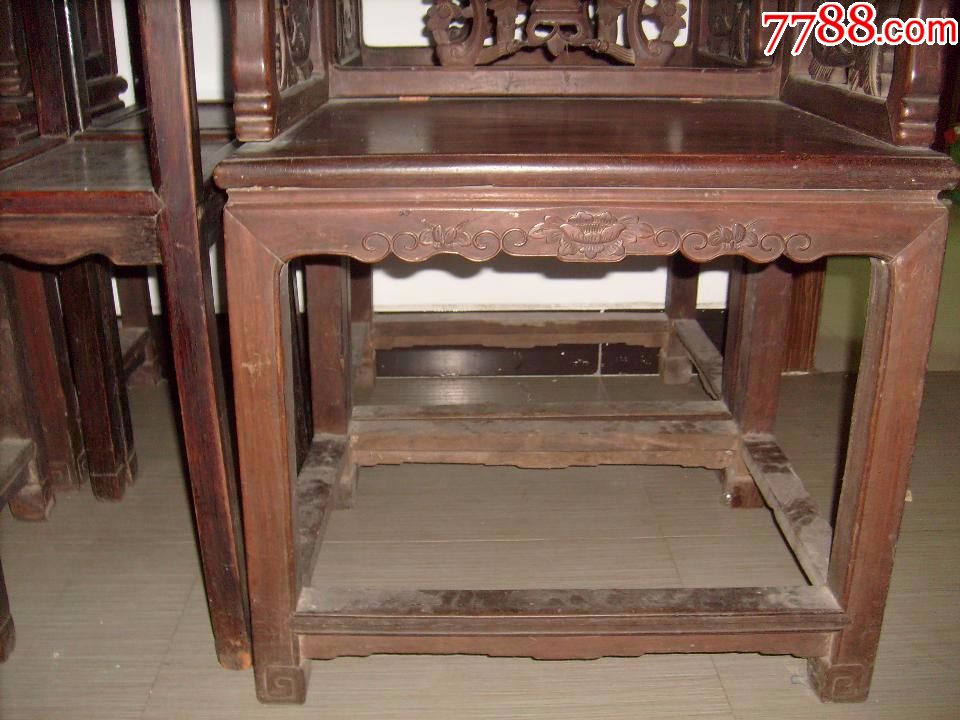古玩珍藏古董木艺老红木酸枝家具明清古典老物件红木太师椅2