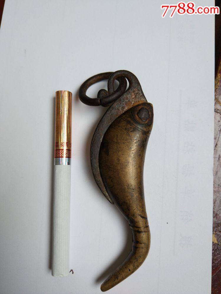 精美民国铜制啄木鸟造型小刀