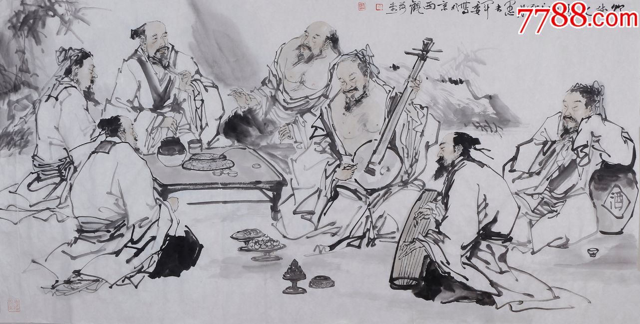 何军委.竹林七贤